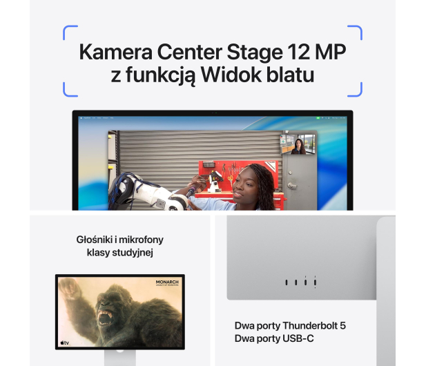 Apple Studio Display 27" 5K Regulacja pochylenia i wysokości - 1506519 - zdjęcie 4